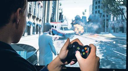Am Drücker. Spieler tauchen in virtuelle Welten ein, in denen Gewalt "dazu gehört".