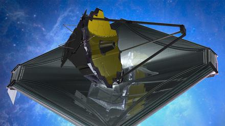 Eine Darstellung des James Webb Space Telescope.
